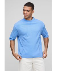 Boohoo - Camiseta Regular De Punto Ligero - Lyst