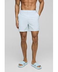 BoohooMAN - Fixed Adjustable Waistband Smart Swimshort - Lyst