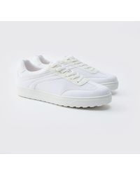 BoohooMAN - Mesh-Sneaker mit Kontrast-Einsatz - Lyst
