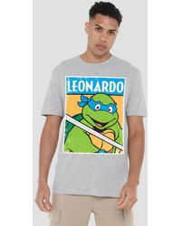 BoohooMAN - Teenage Mutant Ninja Turtles Tmnt Tmnt Leo T Shirt, Athletic Heather - Lyst