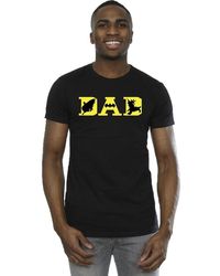 BoohooMAN - Dc Comics Batman Dad With Bat Icons T-shirt - Lyst