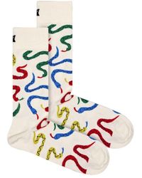 BoohooMAN - Happy Socks Novelty Snakes Design Soft Breathable Cotton Socks | Great Gift - Lyst