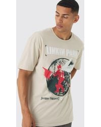 BoohooMAN - Oversized Linkin Park Band License Print T-Shirt - Lyst