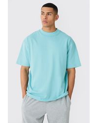 BoohooMAN - Oversized Heavy Layed On Neck Carded T-shirt - Lyst