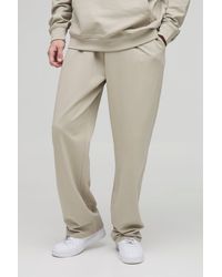 BoohooMAN - Tall 260Gsm Loopback Straight Fit Basic Sweatpants - Lyst