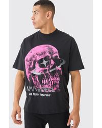 Boohoo - Oversized Ofcl Skull Graphic T-Shirt - Lyst