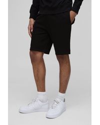 BoohooMAN - Lightweight Basic Slim Fit Mid Length Shorts - Lyst