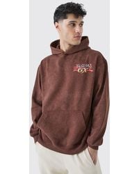 BoohooMAN - Oversized Washed Yugioh Gx License Hoodie - Lyst