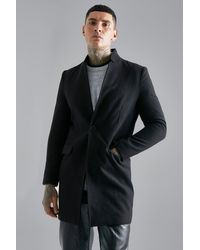 BoohooMAN - Stand Up Collar Smart Single Button - Lyst