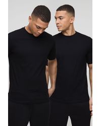 BoohooMAN - 2 Pack Regular Fit Basic T-Shirt - Lyst
