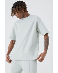 BoohooMAN - Tall Core Fit Heavy Interlock T-shirt - Lyst