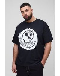 Boohoo - Plus Arcade Fire License Print Regular Fit T-Shirt - Lyst