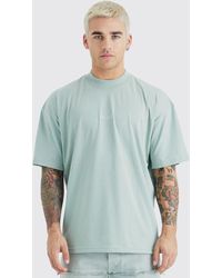 Boohoo - Oversized Extended Neck Ofcl T-shirt - Lyst