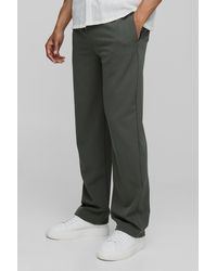 BoohooMAN - Lockere strukturierte Hose mit elastischem Bund - Lyst