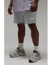 BoohooMAN - Lockere Man Active 9inch Shorts mit rohem Saum - Lyst