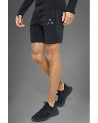 BoohooMAN - Man Active Gym Shorts mit reflektierendem Einsatz - Lyst