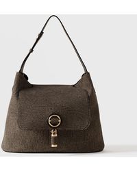 Borbonese - Premiere Borsa Hobo Medium - Lyst