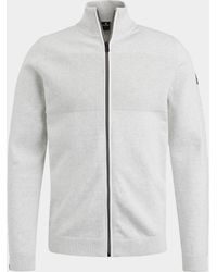 Vanguard - Vest Beige Zip Jacket Cotton Melange - Lyst