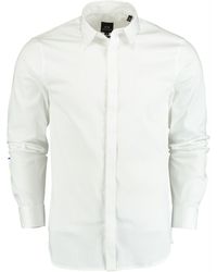 Armani Exchange - Casual Hemd Lange Mouw Overhemd Stretch Slim Fit - Lyst