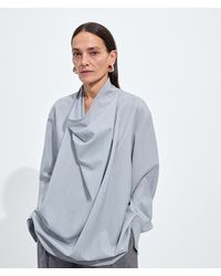 Bottega Veneta - Light Wool Toile Blouse - Lyst