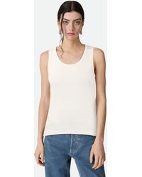 Bottega Veneta - Tanktop Aus Gerippter, Stretchiger Dry-Baumwolle - Lyst