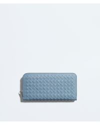 Bottega Veneta - Woven Mycelium Zip Around Wallet - Lyst