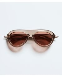 Bottega Veneta - Sardine Aviator Sunglasses - Lyst