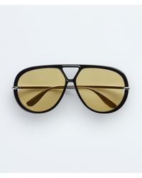 Bottega Veneta - Classic Aviator Sunglasses - Lyst