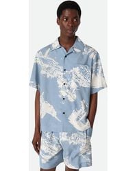 Bottega Veneta - Italian Postcard Silk Shirt - Lyst