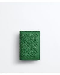 Bottega Veneta - Woven Mycelium Flap Card Case - Lyst