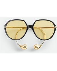 Bottega Veneta - Drop Squared Sunglasses - Lyst