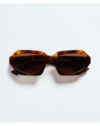 Bottega Veneta - Classic Oval Sunglasses - Lyst