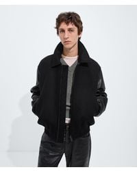 Bottega Veneta - Wool And Leather Blouson - Lyst