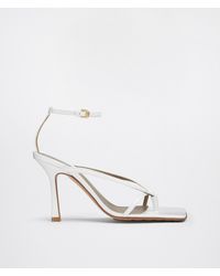 Bottega Veneta - Leather Stretch Sandals 90 - Lyst