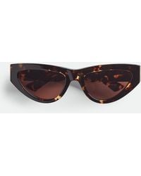 Bottega Veneta - Angle Acetate Cat-Eye Sunglasses - Lyst