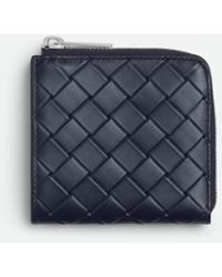 Bottega Veneta - Portefeuille Carré Intrecciato Stamp À Zip - Lyst