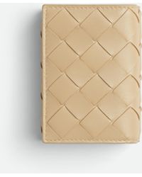 Bottega Veneta - Intrecciato Tiny Tri-Fold Zip Wallet - Lyst