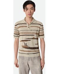 Bottega Veneta - Polo En Lin Et Coton - Lyst