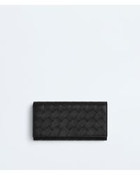 Bottega Veneta - Intrecciato Large Flap Wallet - Lyst