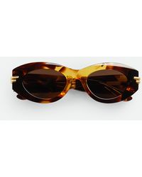 Bottega Veneta - ミトレ オーバル サングラス - Lyst