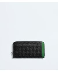 Bottega Veneta - Intrecciato Zip Around Wallet - Lyst