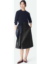 Bottega Veneta - Ausgestellter Lederrock - Lyst