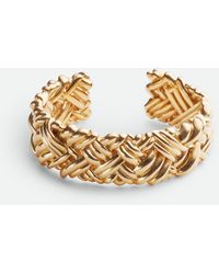 Bottega Veneta - Intreccio Large Cuff Bracelet - Lyst