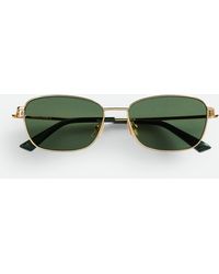 Bottega Veneta - Split Rectangular Sunglasses - Lyst