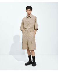 Bottega Veneta - Cotton Toile Cargo Shorts - Lyst