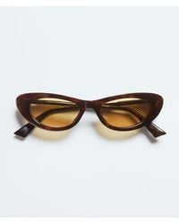 Bottega Veneta - Snap Oval Sunglasses - Lyst