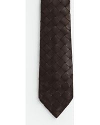 Bottega Veneta - Krawatte Aus Intrecciato Leder - Lyst
