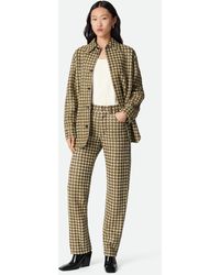 Bottega Veneta - Hose Aus Intrecciato Leder Und Wildleder - Lyst