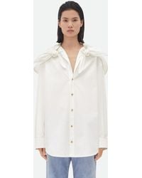 Bottega Veneta - Compact Cotton Shirt With Knots - Lyst