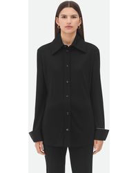 Bottega Veneta - Matt Fluid Viscose Jersey Shirt - Lyst